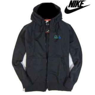 ナイキ(NIKE)の【NIKE/ナイキ】バックプリント ジップアップパーカー メンズM・ブラック黒(パーカー)