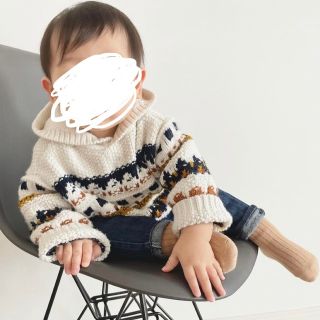 ザラキッズ(ZARA KIDS)のZARA ♡ フード付きニット(ニット)