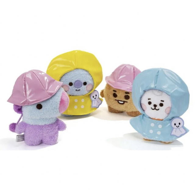 BT21(ビーティーイシビル)の公式　BT21  たっとん　ぬいぐるみ用　Sサイズ　レインコートテルテルボウズ エンタメ/ホビーのおもちゃ/ぬいぐるみ(キャラクターグッズ)の商品写真