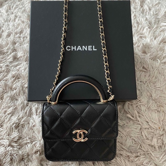 一部予約販売】 CHANEL 超希少！CHANEL マイクロチェーンクラッチバック クラッチバッグ