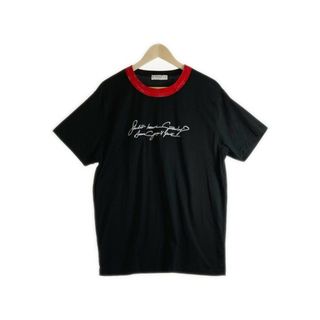 ジバンシー 日本製 ロゴ刺繍 長袖 Tシャツ M 白系 Givenchy メンズ  221106