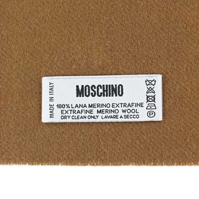 MOSCHINO(モスキーノ)の新品 モスキーノ MOSCHINO マフラー・ストール ウール SCARF ブラウン レディースのファッション小物(マフラー/ショール)の商品写真