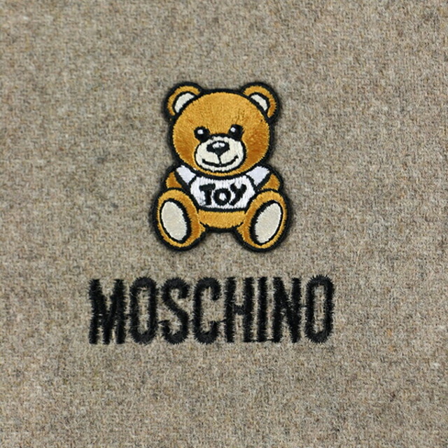 新品 モスキーノ MOSCHINO マフラー・ストール ウール SCARF レッド