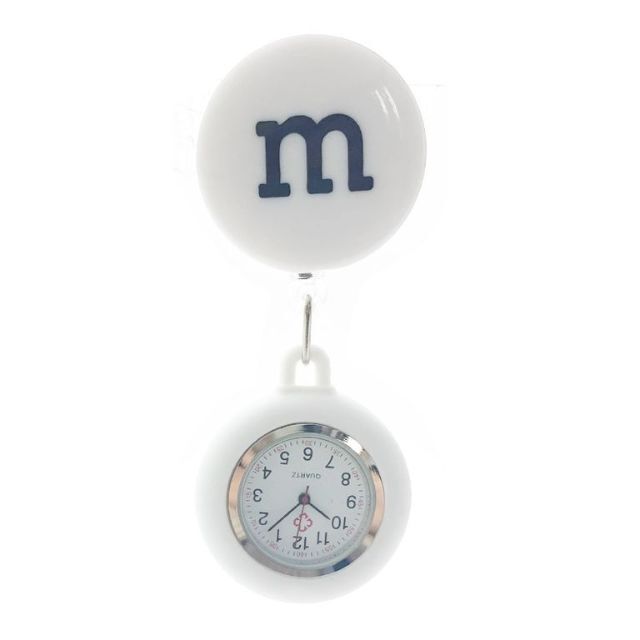 Mマーク　シリコンリールナースウォッチ　ピンク　ナースウォッチ レディースのファッション小物(腕時計)の商品写真