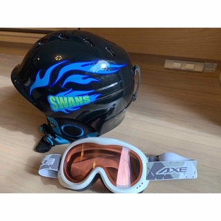 SWANS - SWANS ヘルメット ＆ AXE ゴーグル キッズ/ジュニア スキー