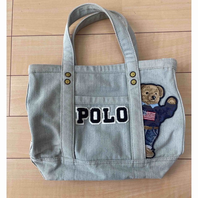 POLO RALPH LAUREN(ポロラルフローレン)のポロラルフローレン　ベアトートバッグ　デニム レディースのバッグ(トートバッグ)の商品写真