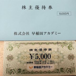 早稲田アカデミー優待 5000円分(その他)