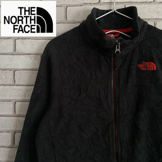 ザノースフェイス(THE NORTH FACE)のTHE NORTH FACE フリースジャケット フルジップ 黒＆赤 ボーイズL(その他)