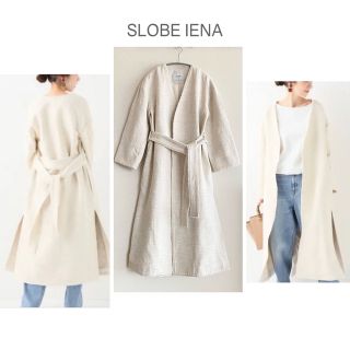 スローブイエナ(SLOBE IENA)のSLOBE IENA  スローブイエナ　ノーカラー　コート(ロングコート)