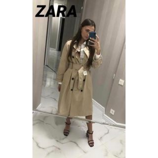 ザラ(ZARA)の美品　ZARA ザラ　トレンチコート　ジャケット　アウター　コート　人気　完売(トレンチコート)