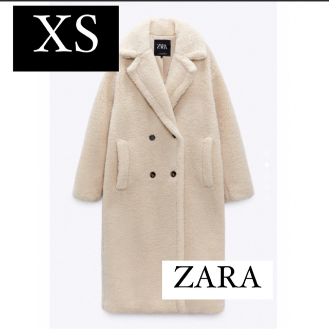 ZARA フェイクボアコート テディベア 新品タグ付き | munchercruncher.com