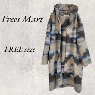 フリーズマート(FREE'S MART)のFrees Mart オルテガ柄コート　FREE size(ロングコート)