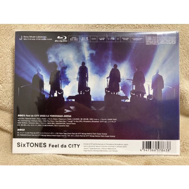 SixTONES(ストーンズ)のSixTONES　「Feel da CITY」　Blu-ray初回盤　新品未開封 エンタメ/ホビーのDVD/ブルーレイ(アイドル)の商品写真