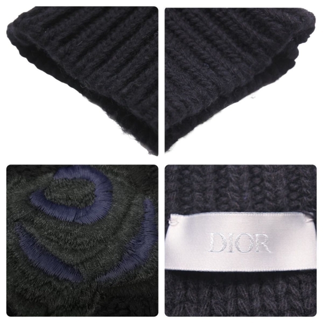 Christian Dior(クリスチャンディオール)のChristian Dior クリスチャンディオール 22AW サカイローズモチーフニット 213M652AT336 ブラック サイズXS 美品 中古 44340 レディースのトップス(ニット/セーター)の商品写真