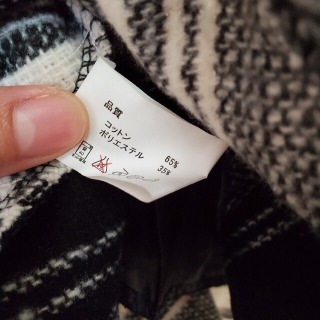 ミニスカート チェック 起毛 ウール 冬 韓国 レディースのスカート(ミニスカート)の商品写真