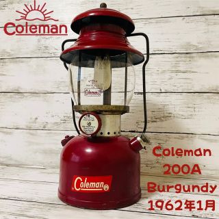 Coleman - ✨コールマン✨200A バーガンディ レッドボーダー PYREX