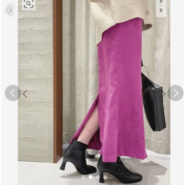 Noble(ノーブル)のNoble フェイクスエードマーメイドスカート レディースのスカート(ロングスカート)の商品写真