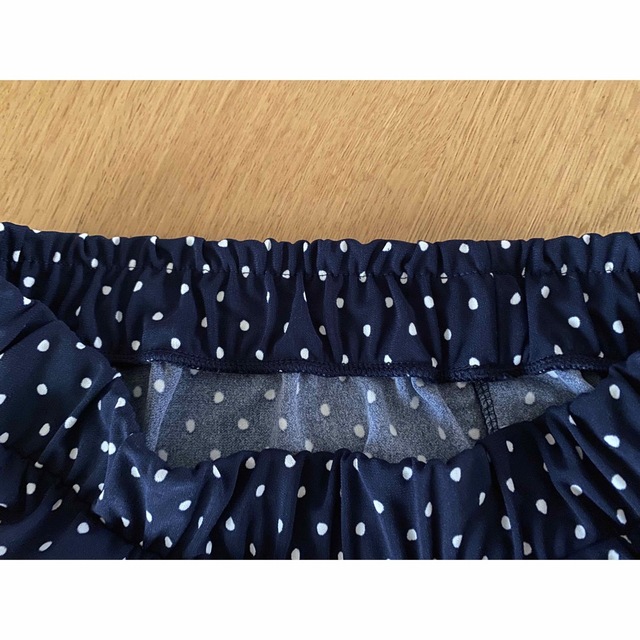 UNIQLO(ユニクロ)の☆UNIQLO(ユニクロ)☆紺系ドット柄フレアスカートSサイズ(60〜66cm) レディースのスカート(ロングスカート)の商品写真