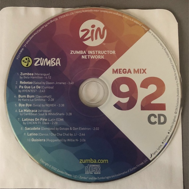 zumba  ズンバ 最新DVD CD 92