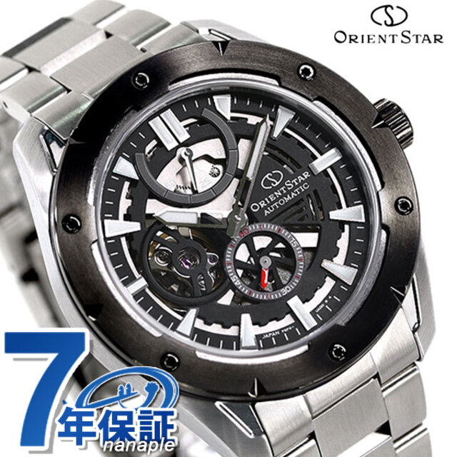 ORIENT - オリエント 腕時計 オリエントスター スポーツ アバンギャルドスケルトン 43.2mm 自動巻き（F6F44/手巻き付） RK-AV0A01BORIENT スケルトン/ブラックxシルバー