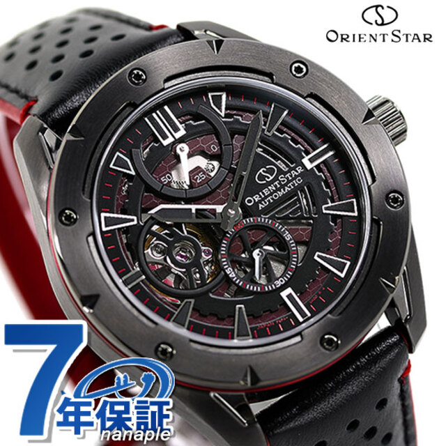 ORIENT - オリエント 腕時計 オリエントスター スポーツ アバンギャルドスケルトン 43.2mm 自動巻き（F6F44/手巻き付） RK-AV0A03BORIENT スケルトン/ブラックxブラック
