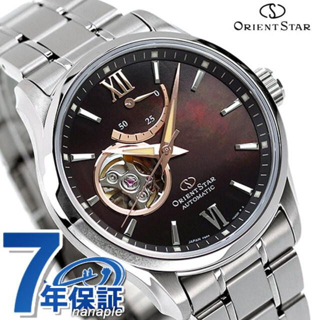 ORIENT - オリエント 腕時計 オリエントスター コンテンポラリー セミスケルトン 自動巻き（F6R42/手巻き付） RK-AT0010AORIENT ブラウンシェルxシルバー