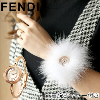 フェンディ(FENDI)のフェンディ 腕時計
 マイウェイ 28mm クオーツ F378524500FENDI ホワイトシェルxピンクゴールド(腕時計)
