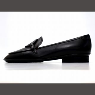 CHANEL 革 ローファー 37 23.5 goodwinconsultinggroup.net