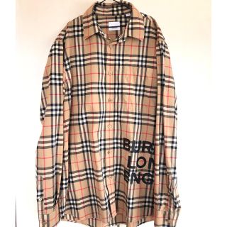 バーバリー(BURBERRY)のバーバリー　サイドロゴ　チェックシャツ(シャツ)