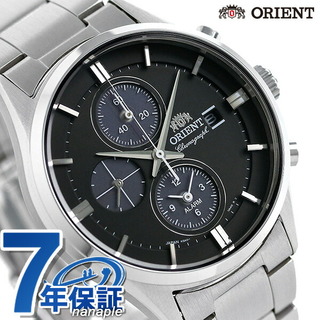 ORIENT - オリエント 腕時計
 コンテンポラリーコレクション クロノグラフ ライトチャージ（KSA00） RN-TY0002BORIENT ブラックxシルバー