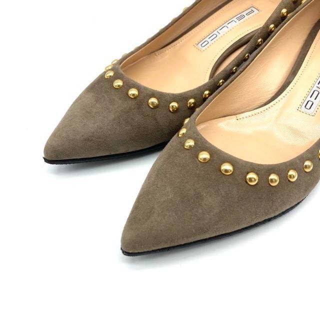 PELLICO(ペリーコ)の✨極美品✨ 大人気✨ PELLICO 22.5cm スエード スタッズ レディースの靴/シューズ(ハイヒール/パンプス)の商品写真