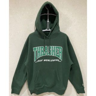 ハフ(HUF)の＊HUF×THRASHER スウェット プルオーバー パーカー Ｍ(パーカー)