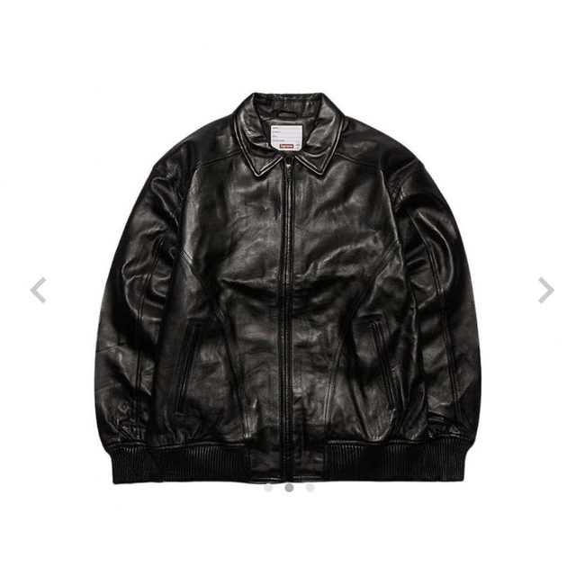 M肩幅Supreme Studded Arc Logo Leather Jacket