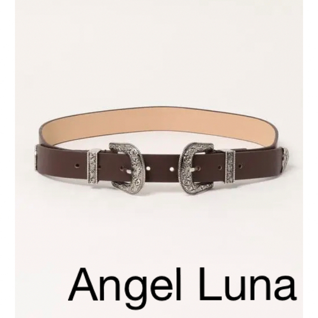 Angel Luna 合成皮革ベルト ダブルバックルベルト エンジェルルナ レディースのファッション小物(ベルト)の商品写真
