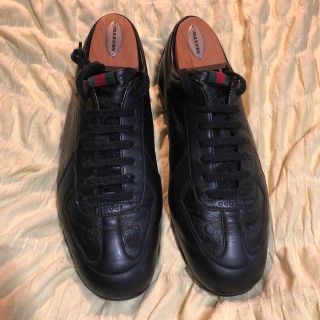 グッチ(Gucci)のGucci レザースニーカー　27(スニーカー)