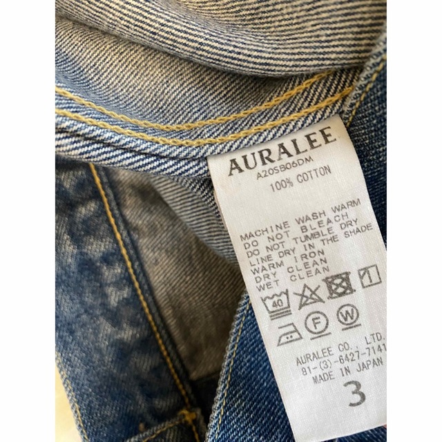 AURALEE - AURALEE WASHED HARD TWIST DENIM BLOUZONの通販 by AURALEE - AURALEE WASHED HARD TWIST DENIM BLOUZONの通販 by