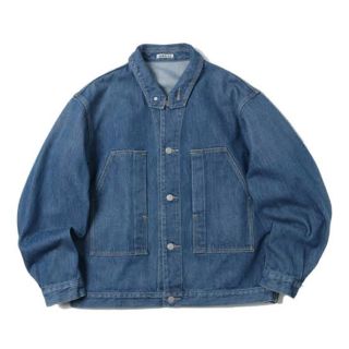 オーラリー(AURALEE)のAURALEE WASHED HARD TWIST DENIM BLOUZON(Gジャン/デニムジャケット)