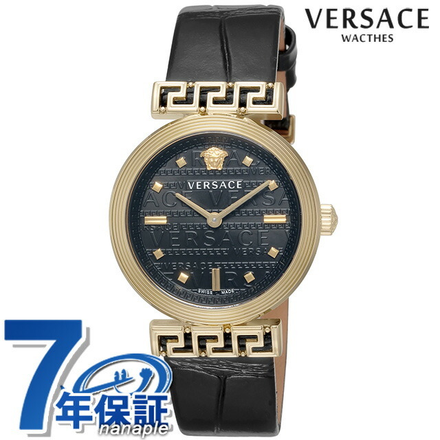 VERSACE - ヴェルサーチ 腕時計 レディース VELW01122 VERSACE クオーツ ネイビーxブラック アナログ表示