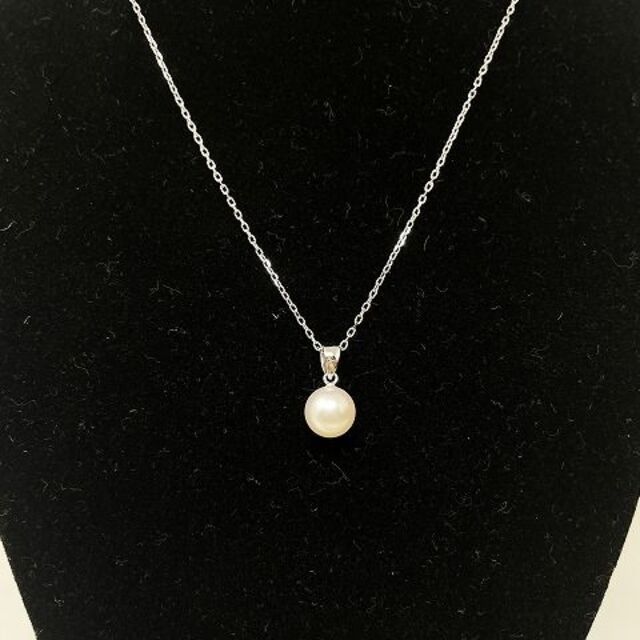 MIKIMOTO - ミキモト パールペンダント ネックレス K18WG ホワイトゴールド 真珠