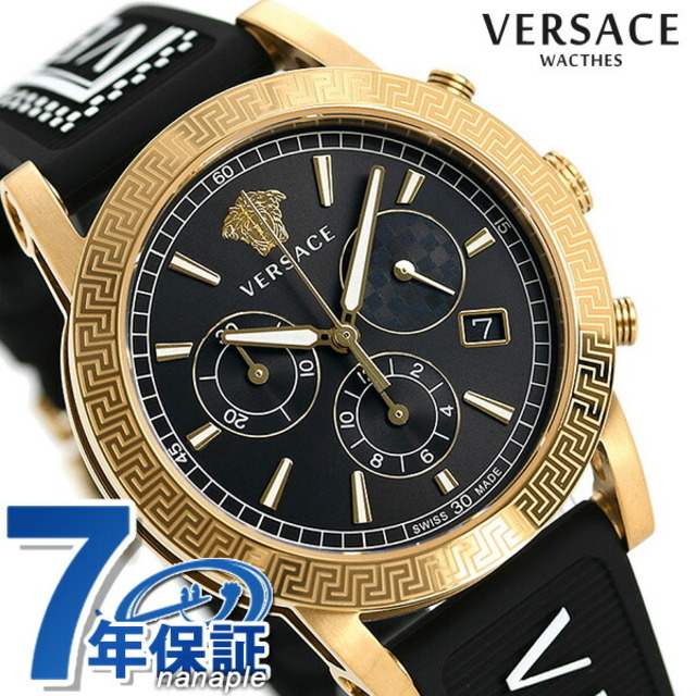 VERSACE - ヴェルサーチ 腕時計 スポーツ テック 40mm クオーツ VELT00119VERSACE ブラックxブラック