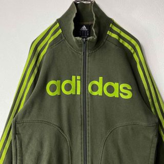 アディダス(adidas)の00’s adidas トラックジャケット スウェット グリーン Y2K M(ジャージ)