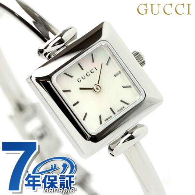 Gucci - グッチ 腕時計 1900 クオーツ YA019518GUCCI ホワイトシェルxシルバー