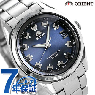 オリエント(ORIENT)のオリエント 腕時計
 ネオセブンティーズ 電波ソーラー（RR700） WV0071SEORIENT ブルーxシルバー(腕時計(アナログ))