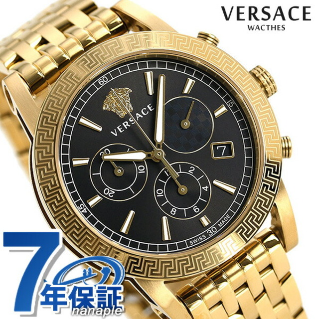 通販 - VERSACE ヴェルサーチ ブラックxゴールド VELT00419VERSACE