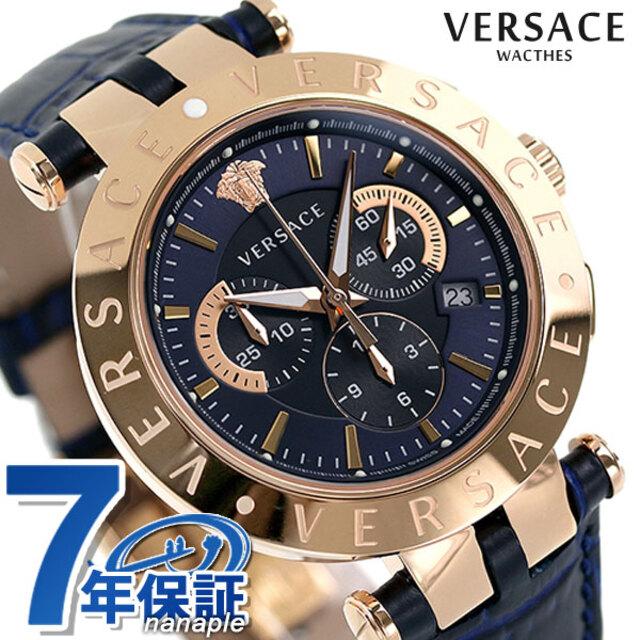 人気を誇る VERSACE ネイビーxネイビー VERQ00120VERSACE クオーツ