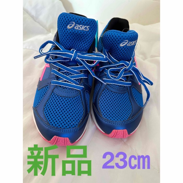 asics(アシックス)のasics 23センチ　スニーカー キッズ/ベビー/マタニティのキッズ靴/シューズ(15cm~)(スニーカー)の商品写真