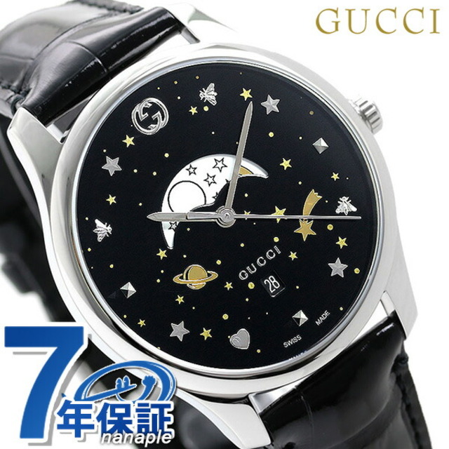 超美品 グッチ - Gucci 腕時計 ブラックxブラック YA126327GUCCI