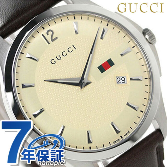 Gucci - グッチ 腕時計 Gタイムレス クオーツ YA126303GUCCI ゴールドxブラウン