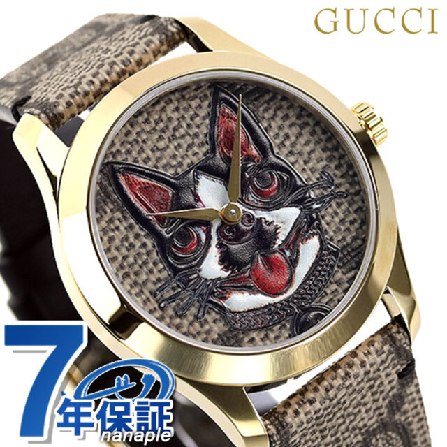 人気の 38mm Gタイムレス 腕時計 グッチ - Gucci クオーツ ブラウンx