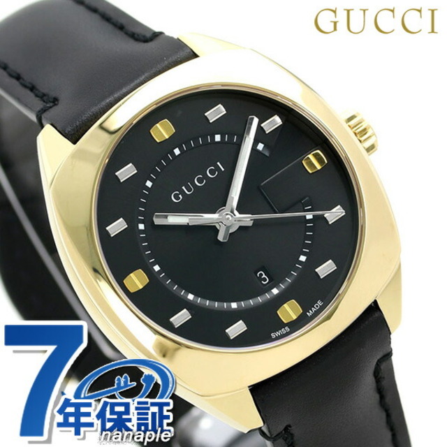 Gucci - グッチ 腕時計 GG2570 コレクション ミディアム 37mm クオーツ YA142408GUCCI ブラックxブラック